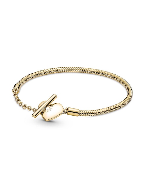 Brazalete Pandora de plata con acabado brillante