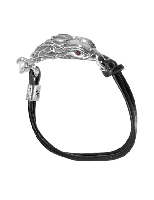 Pulsera de plata con acabado pulido