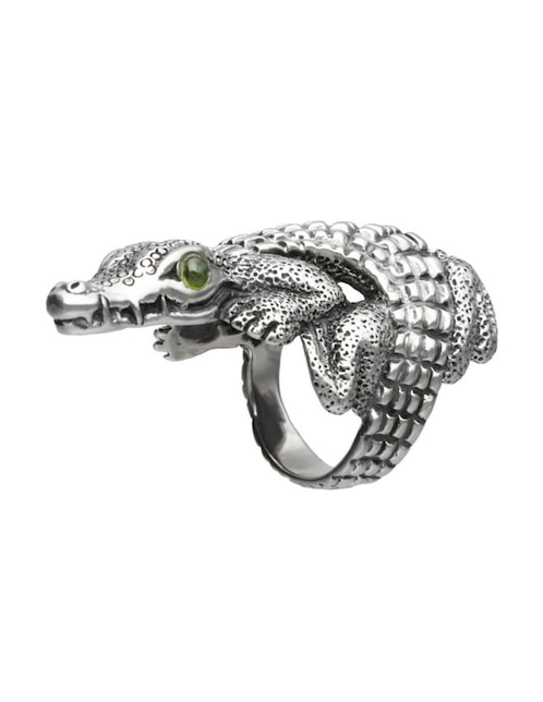 Anillo de serpiente peridoto brillante