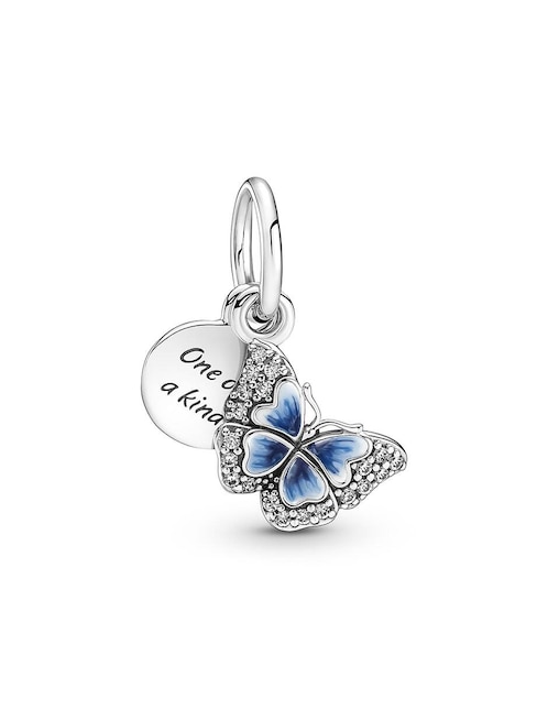Charm de mariposa Pandora moments de plata P 925 zirconia cúbica