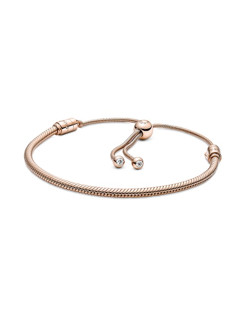 Brazalete Pandora de plata Rose con acabado pulido