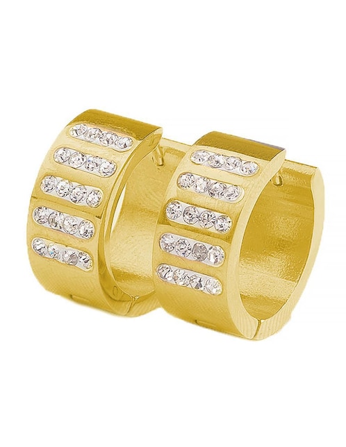 Arracadas Ocean Heart con acabado brillante cristal