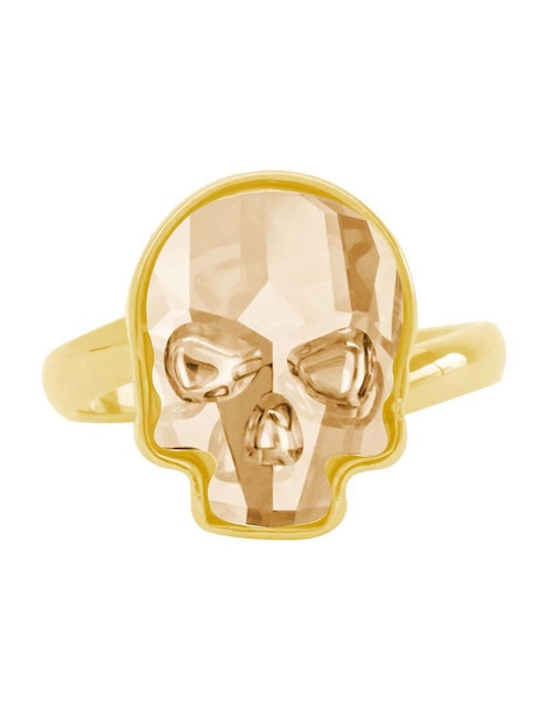 Anillo Ortiz Espinosa Calavera 14 k cristal