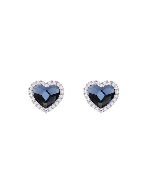 Aretes Broquel de corazón Mossimo Estacional cristal