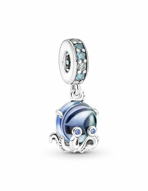 Charm de pulpo Pandora moments de plata P 925 cristal