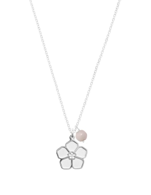 Collar de flor Anante Suerte de plata P 925
