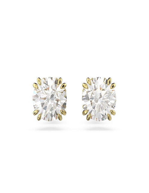Broqueles circulares Swarovski con acabado brillante