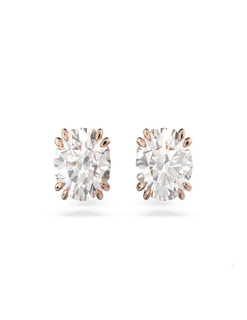 Broqueles circulares Swarovski con acabado brillante