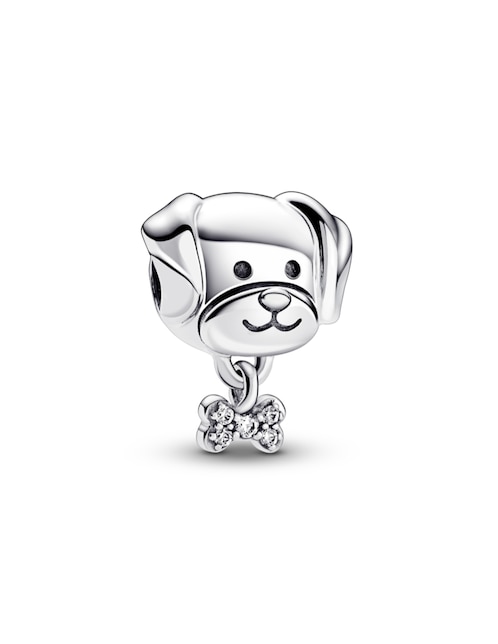Charm de perro Pandora moments pdp de plata zirconia cúbica