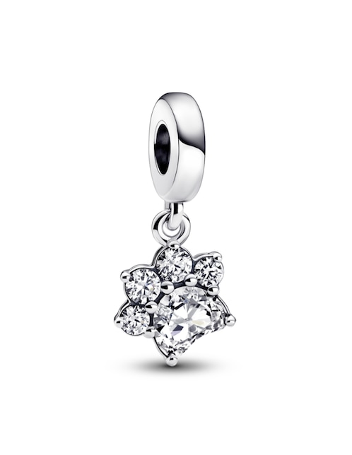 Charm de huella Pandora moments pdp de plata zirconia cúbica