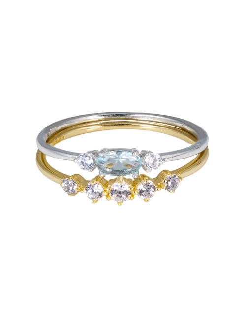 Set anillo Westies P 925 de plata zirconia brillante