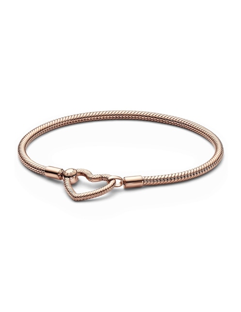 Brazalete de plata Signature con acabado baño de oro rosa 1