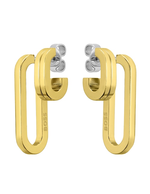 Aretes Hugo Boss Hailey con acabado brillante