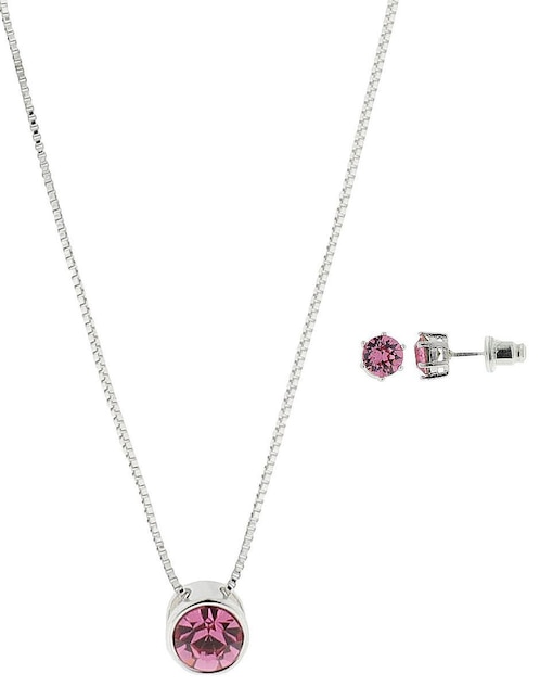Aretes y collar cristal 1