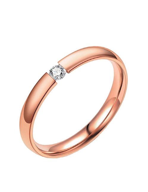 Anillo con gema de plata zirconia brillante 1