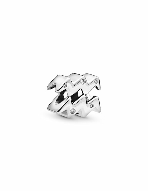 Charm de signo zodiacal Pandora de plata P 925 zirconia cúbica