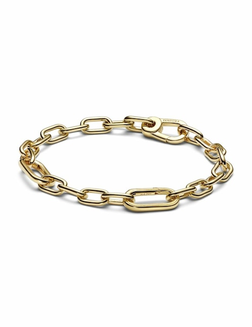 Pulsera Pandora de plata con acabado baño de oro