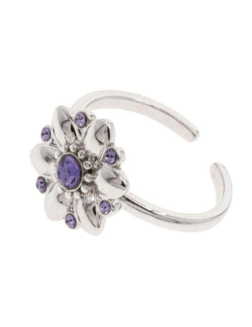 Anillo de flor Flores swarovski brillante Anillo de flor Flores swarovski brillante