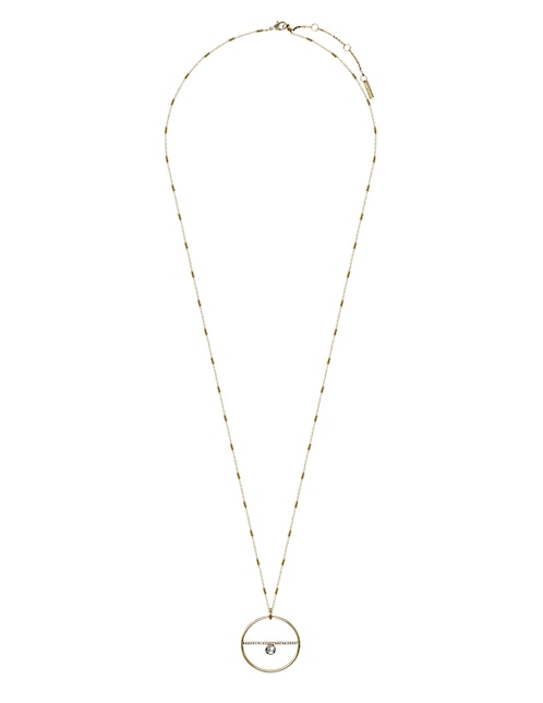 Collar Nine West Gold Social Crystal resina