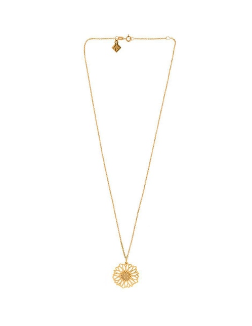 Collar de flor Anante Girasol de plata