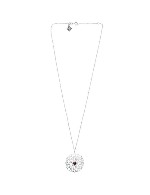 Collar de flor Anante de plata P 925