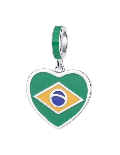 Charm de corazón Mayfer Joyería mundial de plata P 925