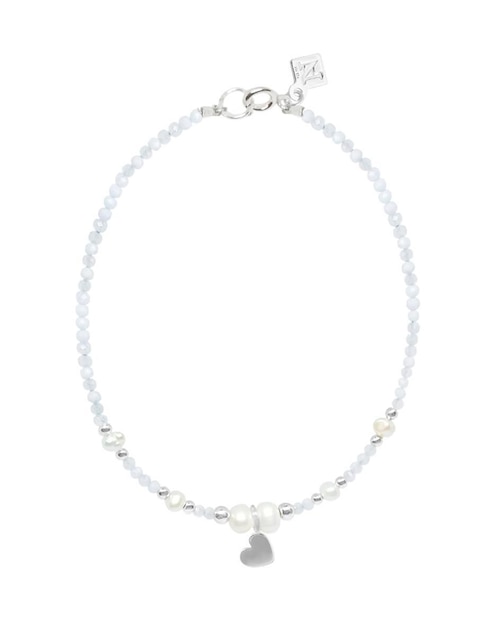 Pulsera Anante de plata con calcedonia Amore