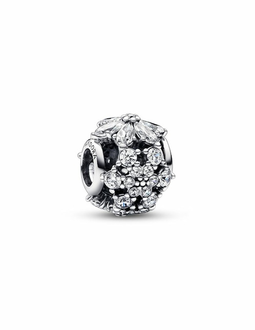 Charm redondo Pandora timeless de plata P 925 zirconia cúbica