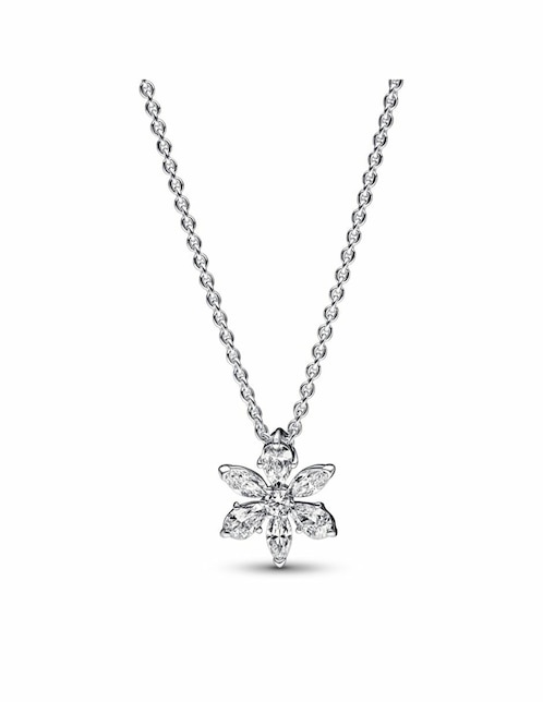 Collar de flor Pandora de plata P 925