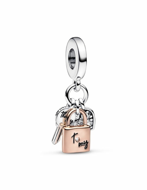 Charm de candado Pandora moments de plata P 925 zirconia cúbica
