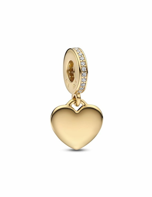 Charm de corazón Pandora moments de plata zirconia cúbica
