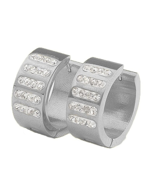 Arracadas Ocean Heart con acabado brillante cristal