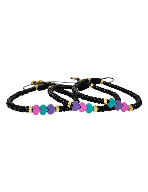 Pulsera koua itz de cristal joyeria para amigas con acabado cristal