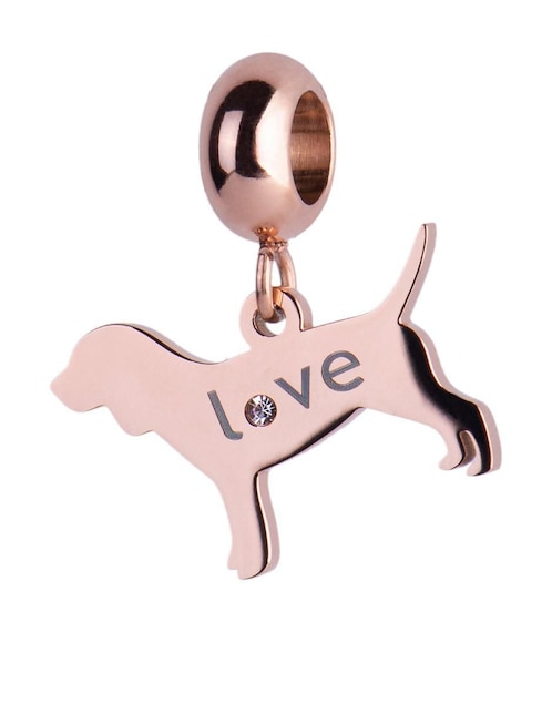 Charm de perro Luckyly zirconia cúbica