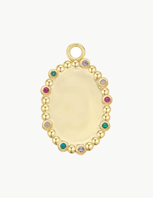 Charm ovalada engrave