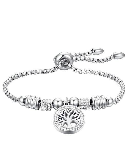 Pulsera clepsidra de acero inoxidable ninguna con acabado acero inoxidable