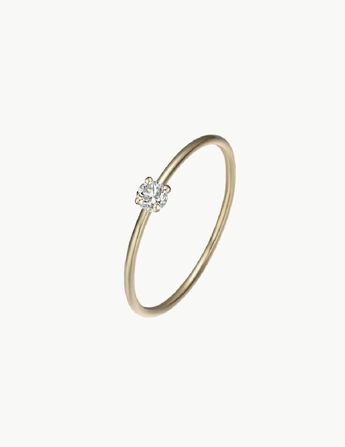 Anillo con gema Apodemia Reef circonita con acabado baño de oro