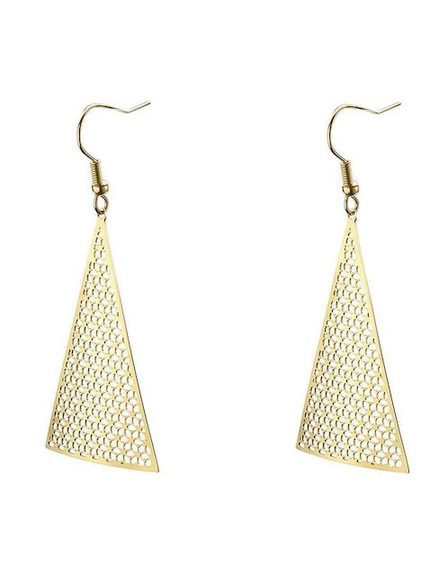 Aretes de triángulo con acabado brillante Aretes de triángulo con acabado brillante
