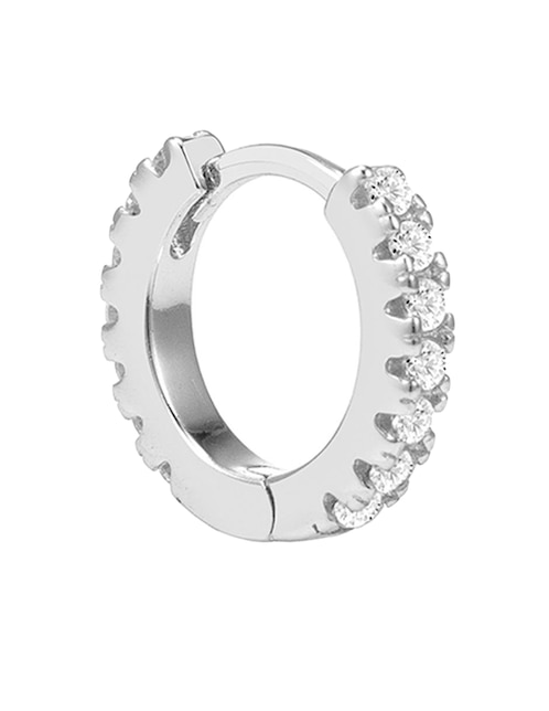 ARETES CARMELA MÍA PLATA BAÑ, PLATEADO