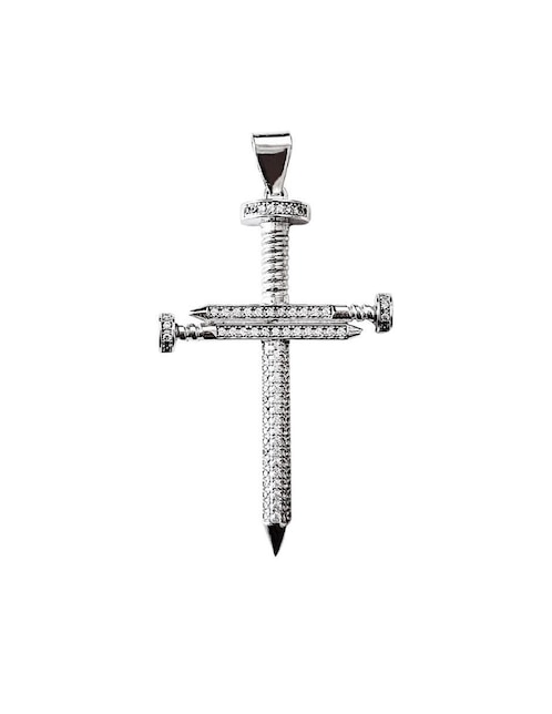 Dije de cruz Crixus Joyeria de plata zirconia