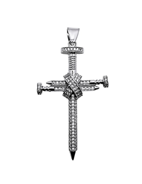 Dije de cruz Crixus Joyeria de plata zirconia
