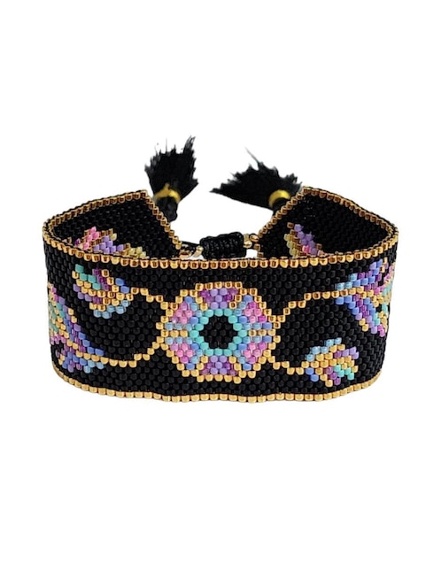 Brazalete koua itz de cristal joyería para dama con acabado brillante