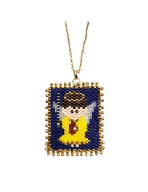 Collar Koua Itz de baño de oro 24 K