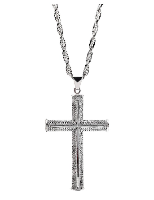 Collar con dije de cruz Crixus Joyeria de plata P 925