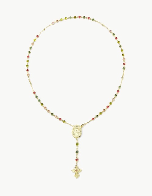 Collar ovalado de baño de oro 18 K 1