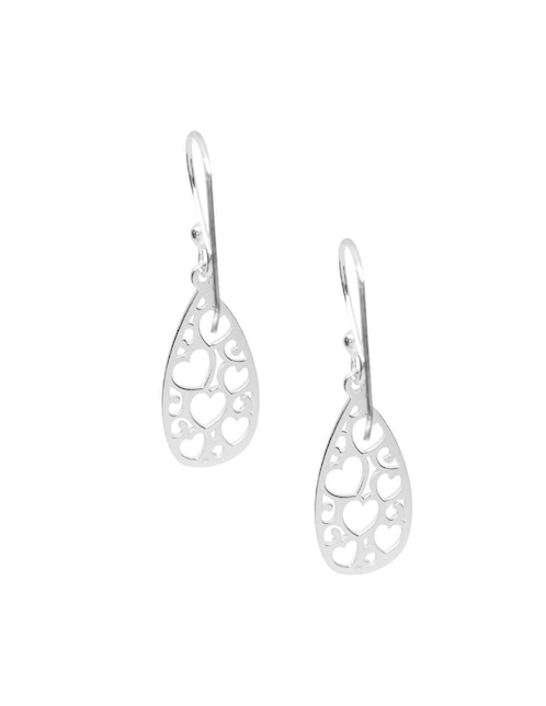 Aretes de gota Anante de plata P 925 con acabado brillante