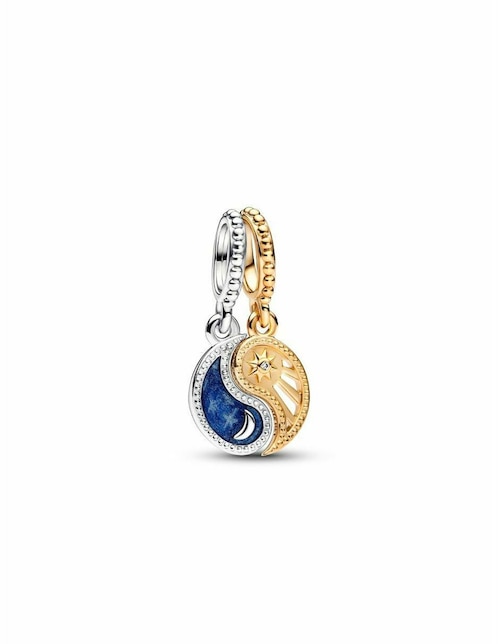 Charm semicircular Pandora moments de plata P 925 zirconia cúbica