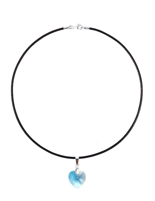 Collar de corazón Zvezda Heart P 925