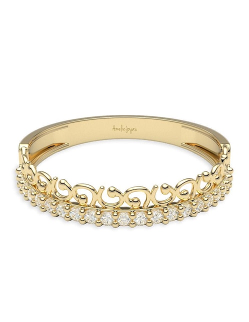 Churumbela "de (si aplica)" redondo amelie joyas *sin colección sin licencia 14 k "de" oro zirconia
