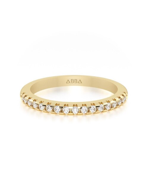 Churumbela 10 k de oro zirconia pavé